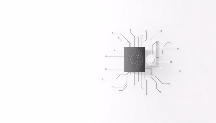 Technische Illustration zur Deepfake-Technologie