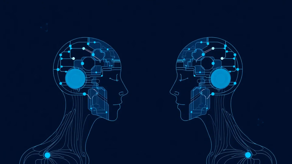 Illustration von digitalen Zwillingen in der Künstlichen Intelligenz.