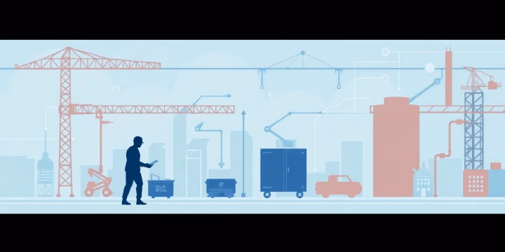 Technische Darstellung von Edge AI in industriellen Anwendungen