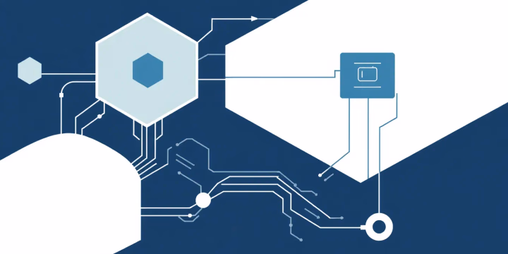 Technische Illustration von eingebetteten KI-Systemen