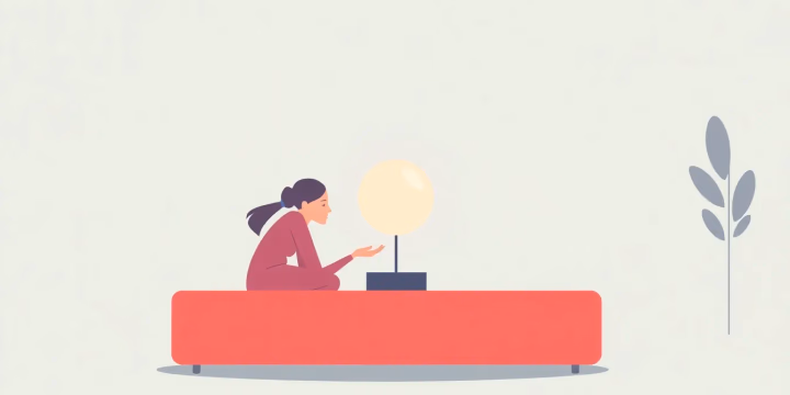 Illustration von emotionaler KI in der Psychotherapie