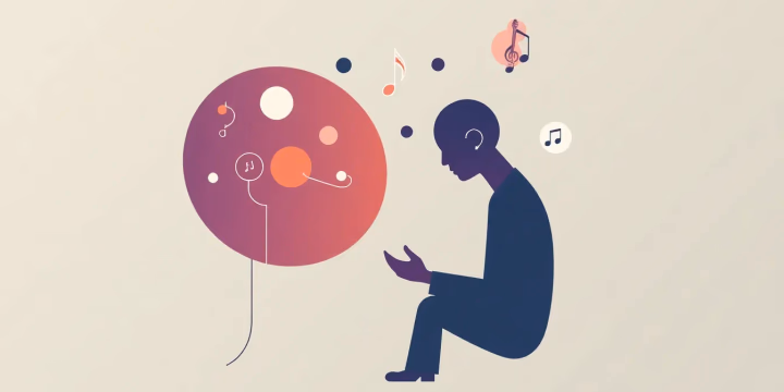 Emotionale Künstliche Intelligenz in der Musikproduktion - Technische Illustration