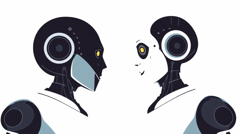 Emotionale Robotik in der Pflege, technische Illustration