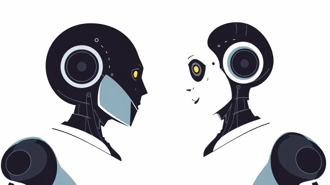 Emotionale Robotik in der Pflege, technische Illustration