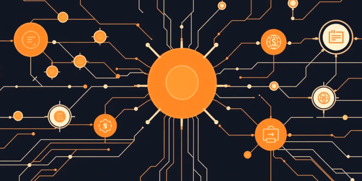 Minimalistische technische Darstellung der erklärbaren Künstlichen Intelligenz