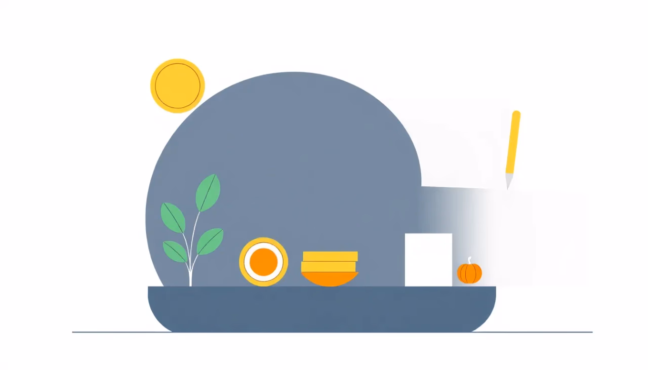 Technische Illustration zur Ernährungsoptimierung durch KI.