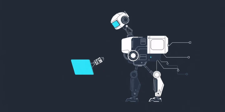 Technische Illustration über erweiterte Robotik