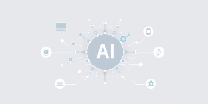 Technische Illustration von Explainable AI im Gesundheitswesen