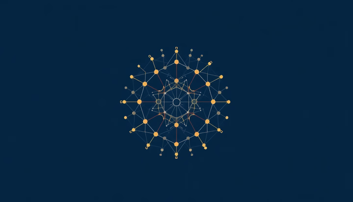 Technische Darstellung von generativer KI architektur.