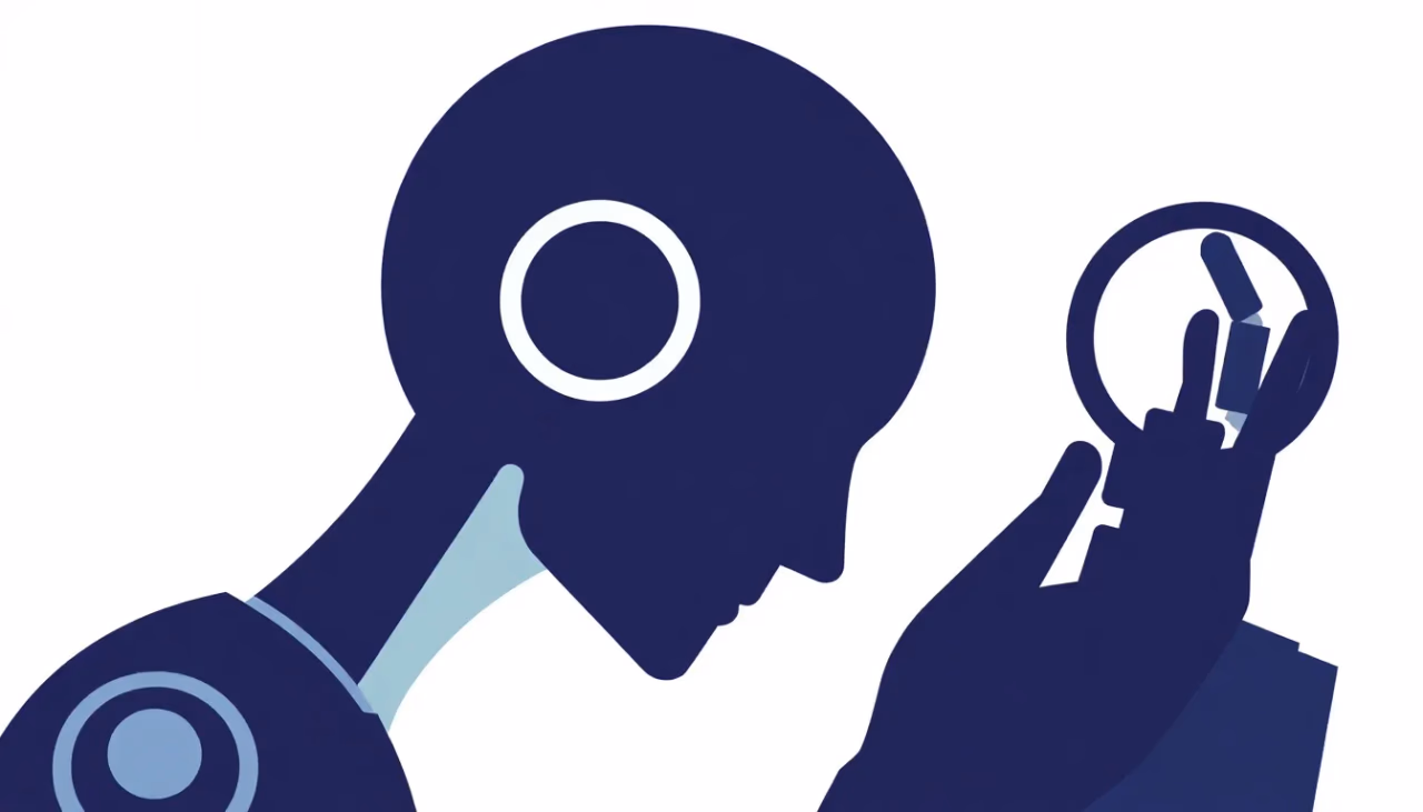 Technische Illustration zur Human-AI Collaboration