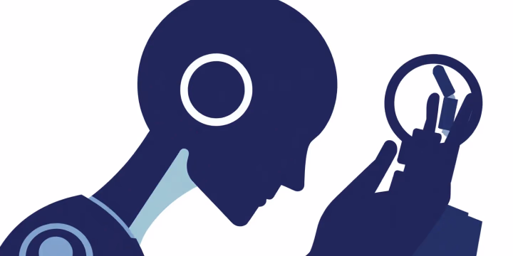 Technische Illustration zur Human-AI Collaboration