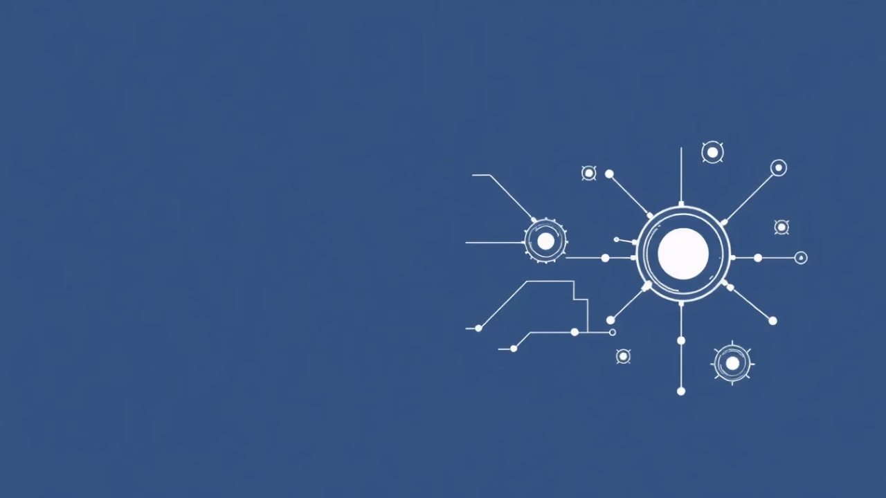Ein minimalistisches technisches Diagramm, das human-centered AI Design darstellt.