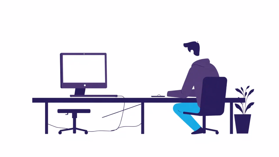 Technische Illustration von Mensch-Maschine-Zusammenarbeit