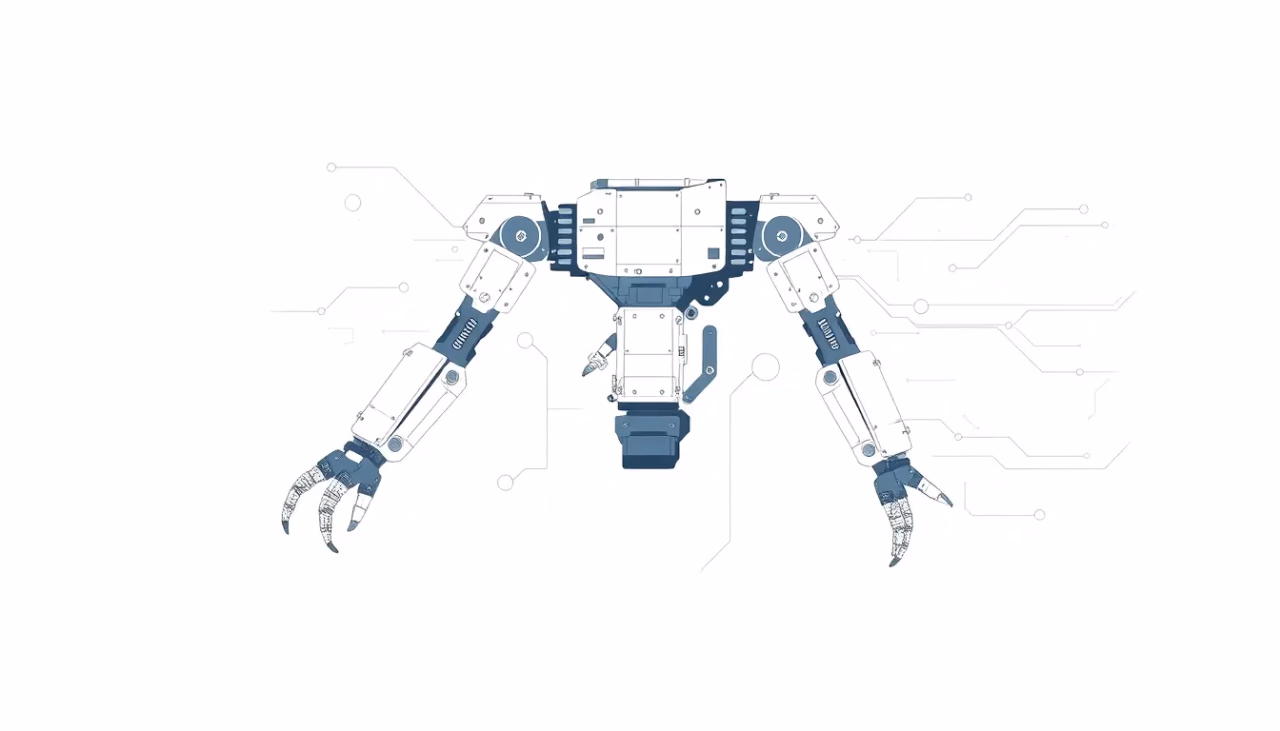 Technische Illustration der hybriden Robotik