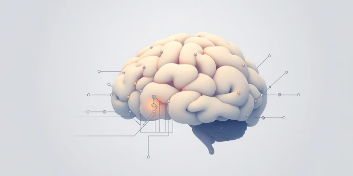 Abstrakte technische Illustration von hybriden künstlichen Intelligenz Modellen