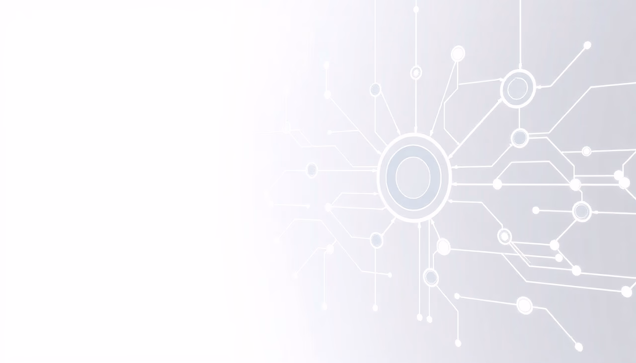 Technische Illustration, die integrierte KI-Systeme zeigt.