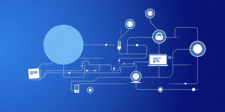 Technische Darstellung eines intelligenten Agentensystems