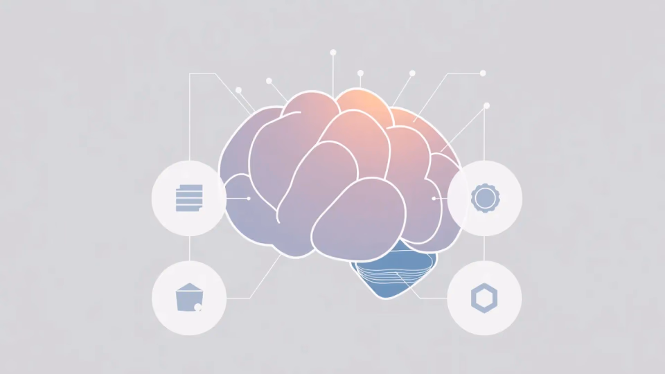 Technische Illustration zur intelligenten Datenintegration in KI