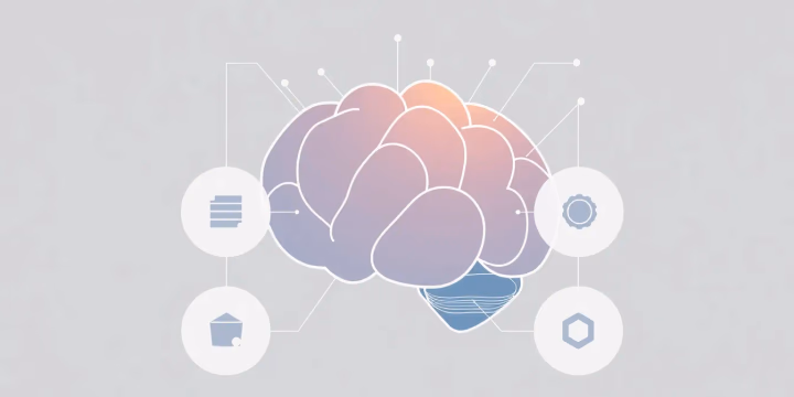 Technische Illustration zur intelligenten Datenintegration in KI
