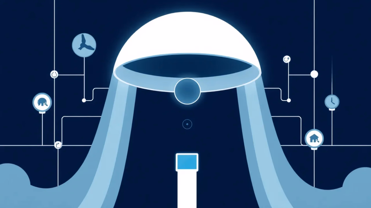 Technische Illustration von intelligenten Gesundheitsüberwachungssystemen
