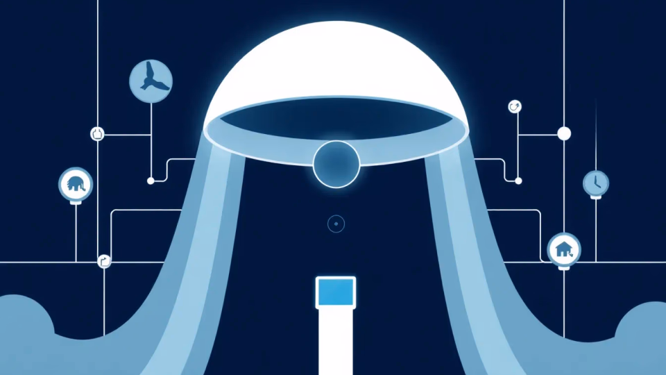Technische Illustration von intelligenten Gesundheitsüberwachungssystemen