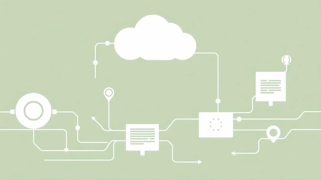 Technische Illustration der intelligenten Sprachgenerierung