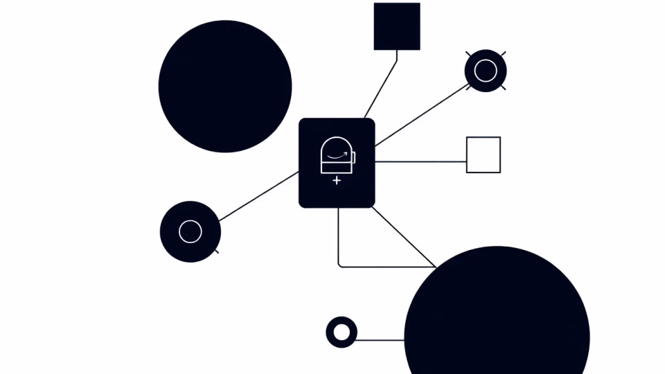 Illustration von intelligenten Vertragssystemen in einer digitalen Umgebung