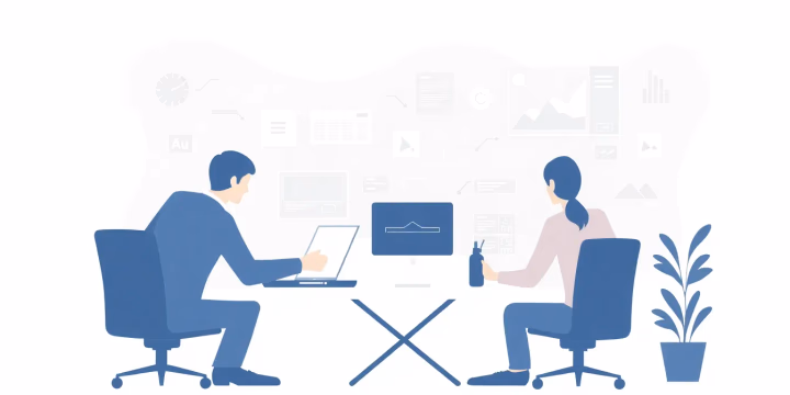Technische Illustration der interaktiven Bildverarbeitung in der KI