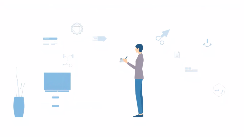 Technische Illustration von interaktiven Sprachassistenten