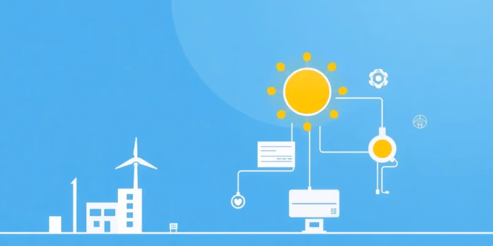 Technische Darstellung von KI-gestützten Energiemanagementsystemen