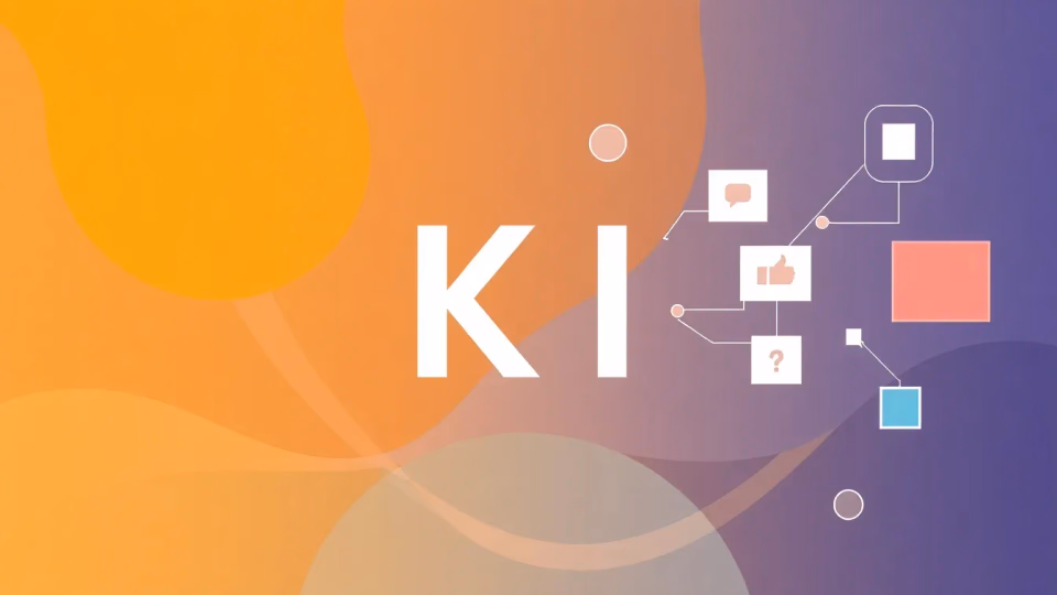 Technische Illustration von KI-Algorithmen zur Analyse sozialer Medien