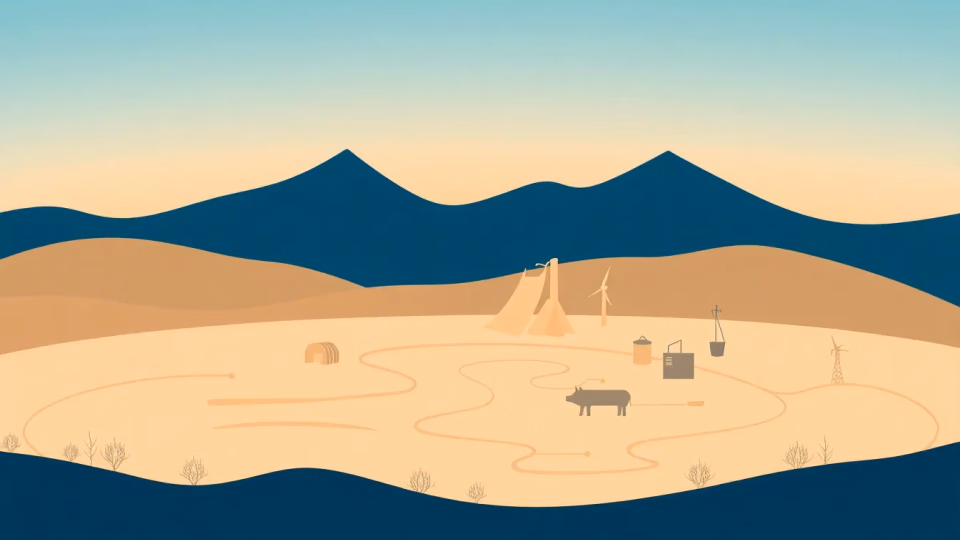 Illustration von KI-Technologien in der Umweltüberwachung