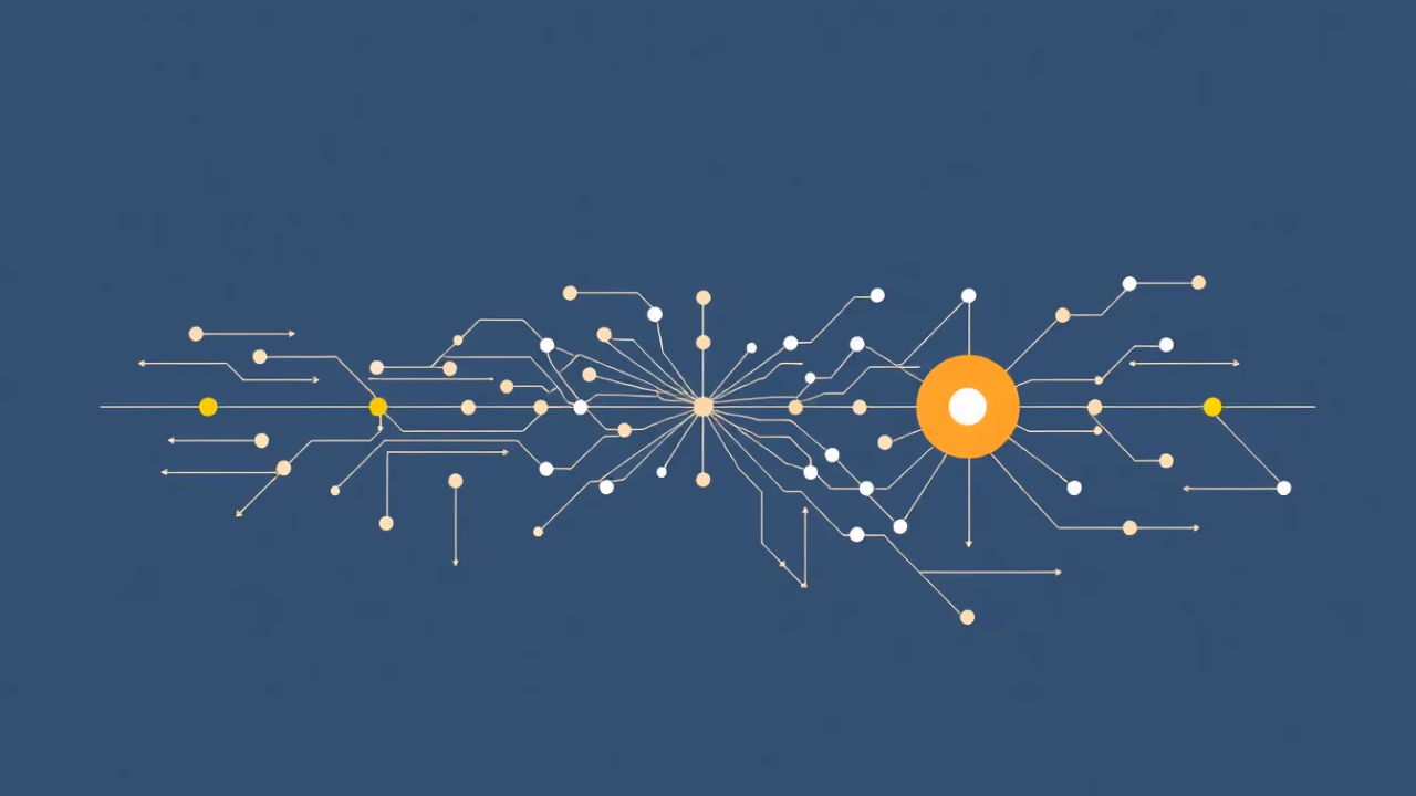 Technische Illustration zu kognitiven Verzerrungen in KI-Algorithmen