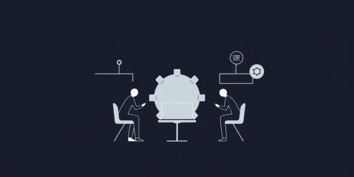 Illustration zur kollaborativen KI-Entwicklung