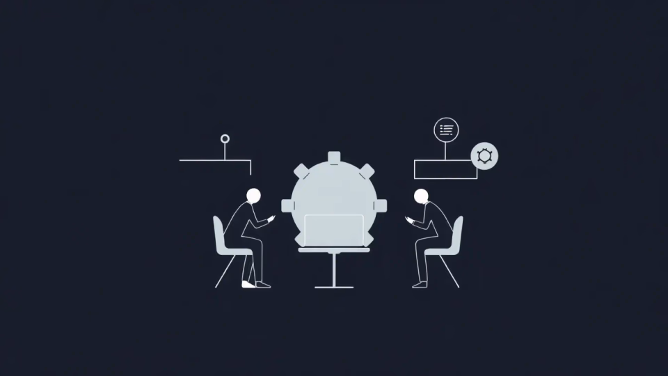 Illustration zur kollaborativen KI-Entwicklung