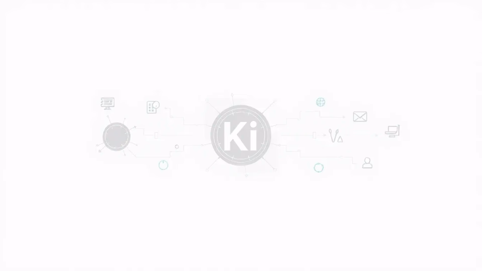 Minimale technische Illustration der kollaborativen KI-Entwicklung