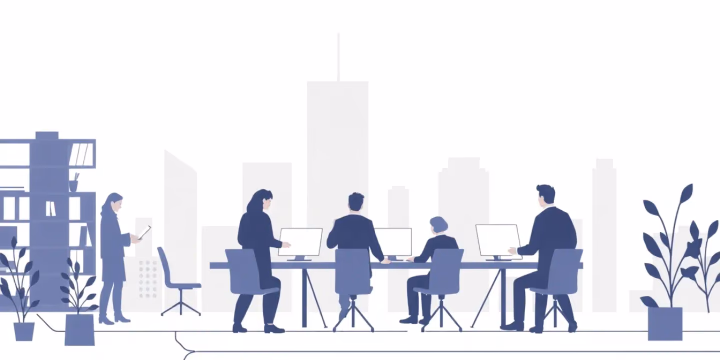 Technische Illustration für kollaborative KI-Entwicklungen
