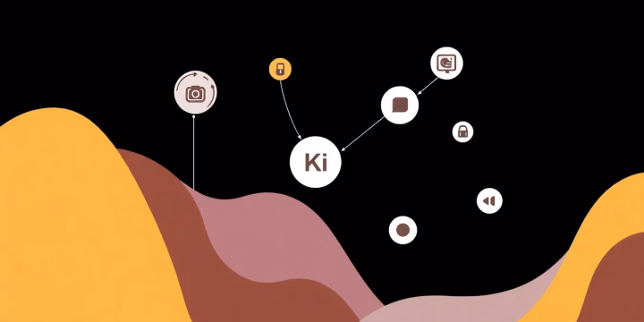 Illustration von kollaborativen KI-Modellen in einem technischen Kontext