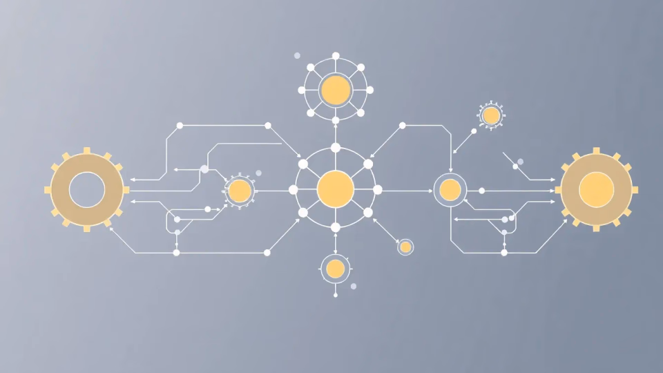 Illustration der kollaborativen Künstlichen Intelligenz mit technischen Elementen