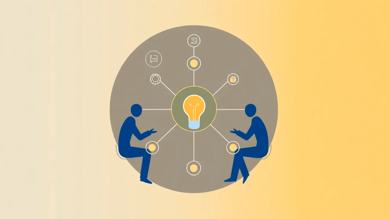 Technische Illustration über kollaborative Künstliche Intelligenz in der Bildung