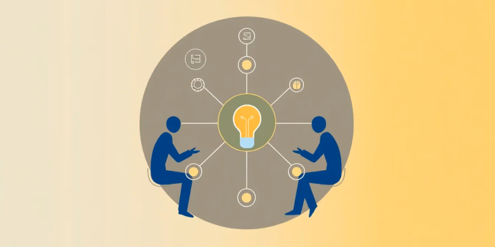 Technische Illustration über kollaborative Künstliche Intelligenz in der Bildung