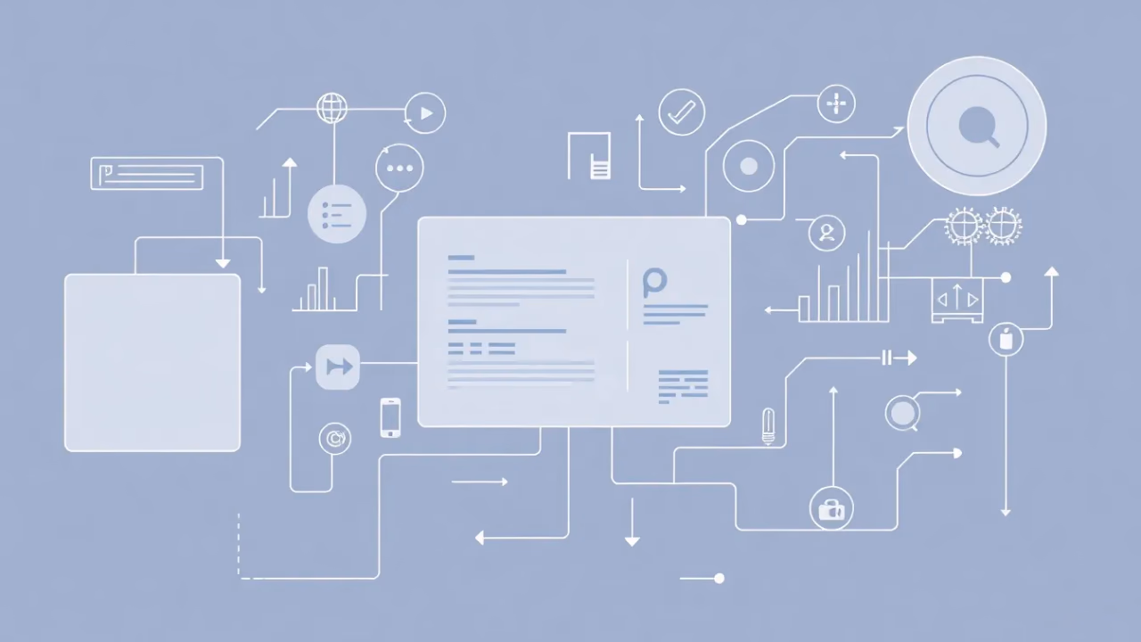 Technische Illustration von Kontextinformationen in KI-Systemen