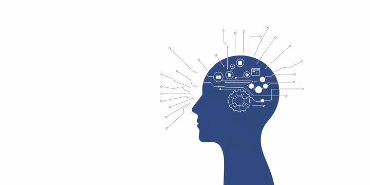 Technologische Darstellung der künstlichen Emotionserkennung