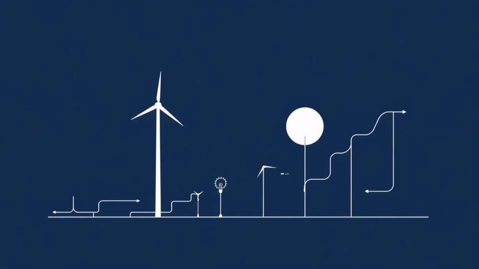 Technische Illustration von Künstlicher Intelligenz im Energiemanagement