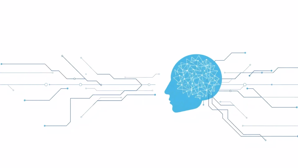 Illustration von Künstlicher Intelligenz und Cyberpsychologie