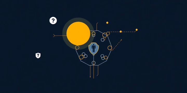 Technische Illustration zur Rolle von Künstlicher Intelligenz in der Cybersicherheit