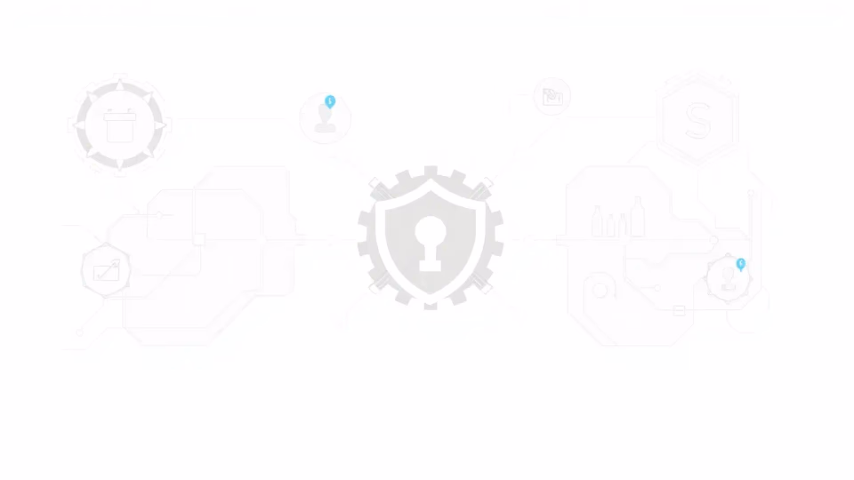 Technische Illustration der KI in der Cybersicherheit