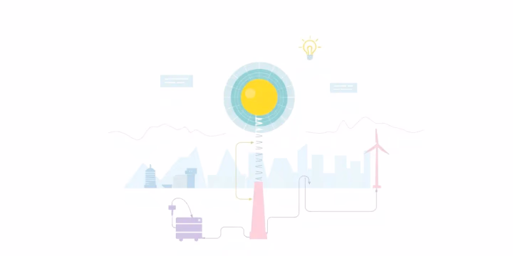 Illustration von künstlicher Intelligenz in der Energieanalyse