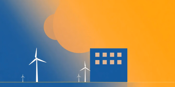 Technologische Illustation von KI in der Energieverteilung