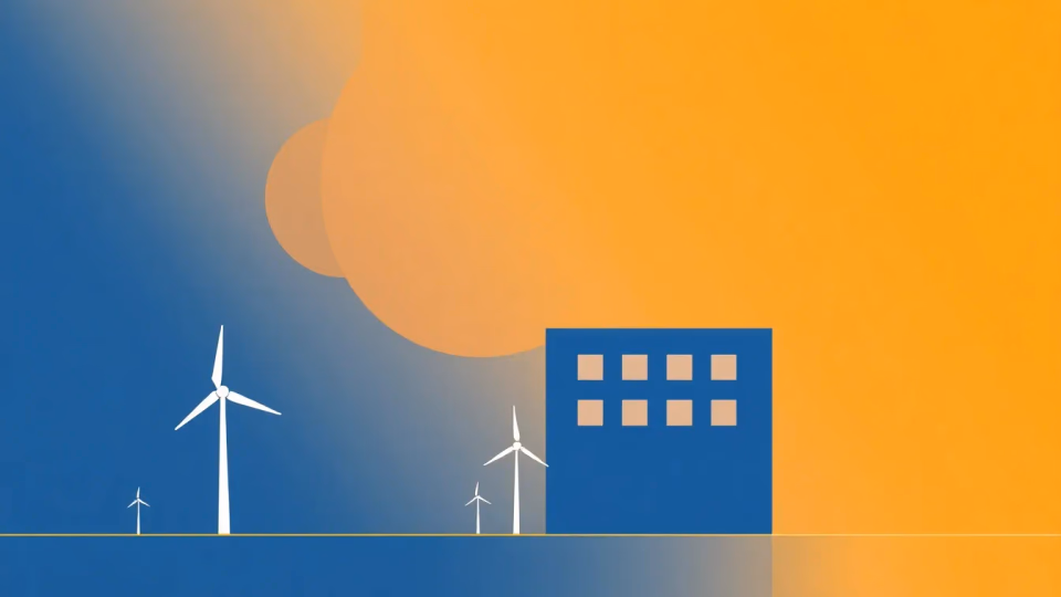 Technologische Illustation von KI in der Energieverteilung